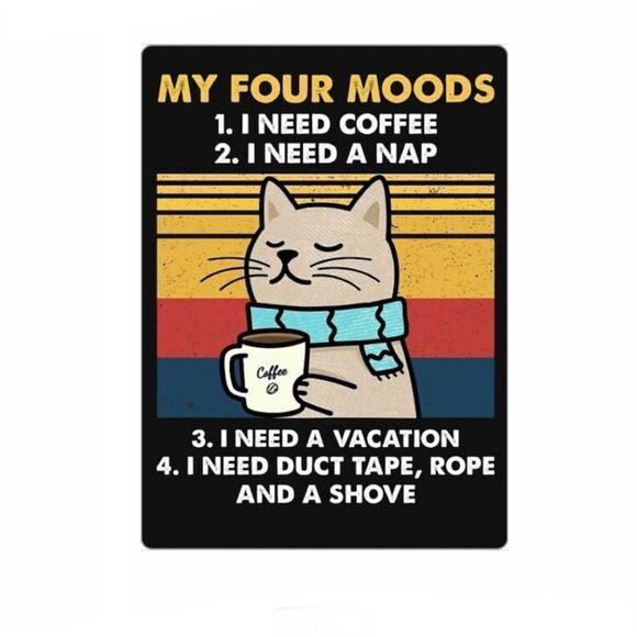 “I Need Coffee…” Grumpy Cat Magnet - Picture 1 of 4